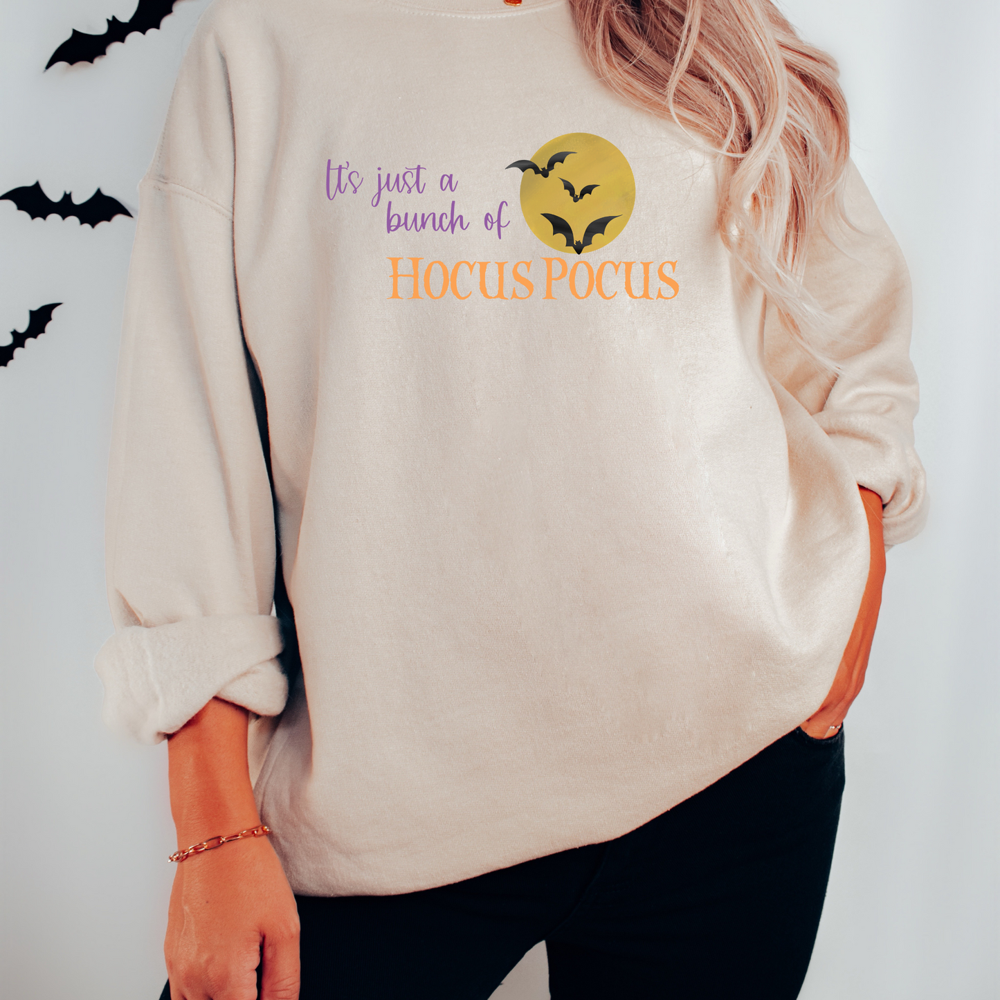 It's Just a Bunch of Hocus Pocus | Halloween Crewneck Sweatshirt