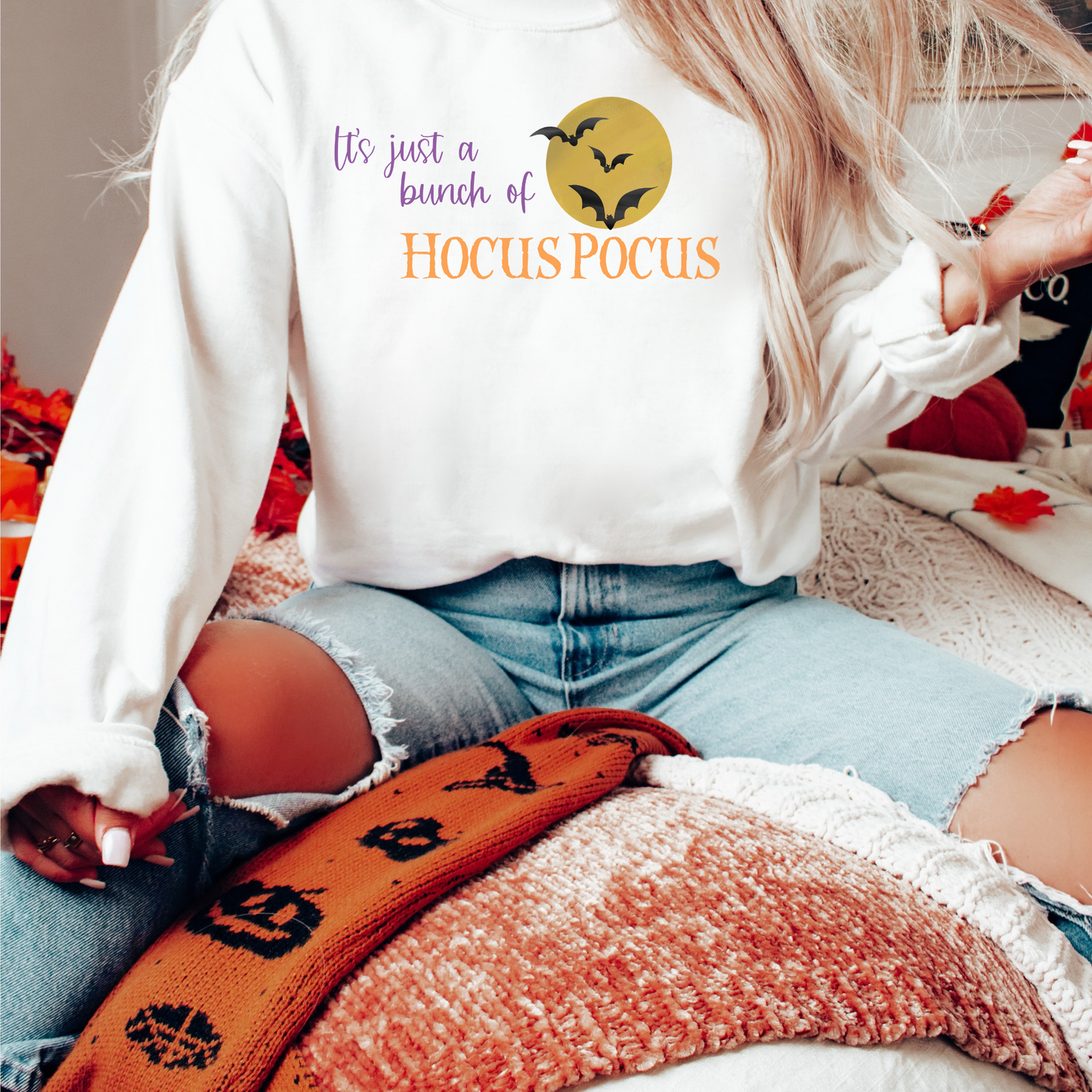 It's Just a Bunch of Hocus Pocus | Halloween Crewneck Sweatshirt