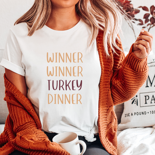 Turkey Dinner Winner | Thanksgiving Tee Shirt